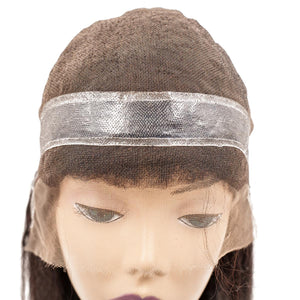 Kinky Straight Skin Polyurethane Medical Wig